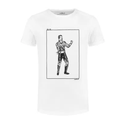 Collect The Label Men's Boxer Tee White