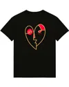 Collect The Label Men's Heart T-shirt Black In Black