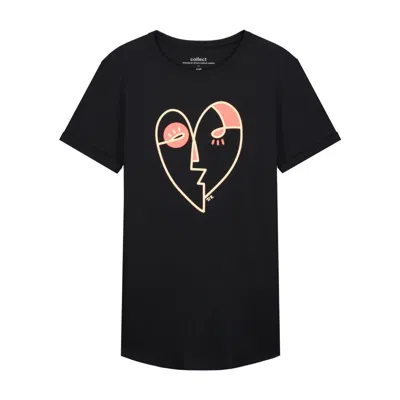 Collect The Label Men's Heart Tee Black