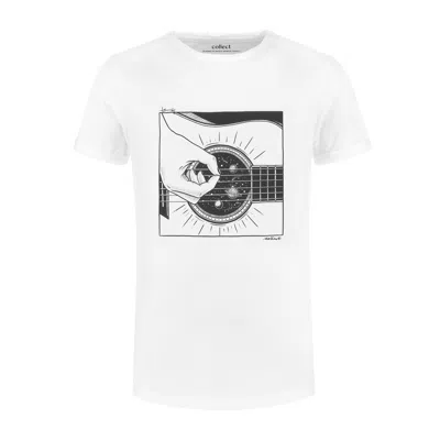 Collect The Label Men's White Sounds Of Space Tee
