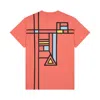 Collect The Label Men's Yellow / Orange Abstract Grid T-shirt Neon Orange In Yellow/orange