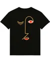Collect The Label Men's Zoe T-shirt Black In Black