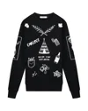 Collect The Label Never Stop Exploring Sweater Black In Black