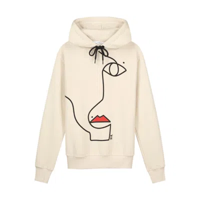 Collect The Label Women's Neutrals Bailey Hoodie Chamois In Beige/red