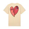 Collect The Label Women's Neutrals Heart Oversized Tee  Chamois