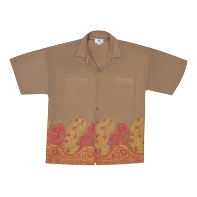 Collected Xx Men's Brown Kubro Naaz Shirt