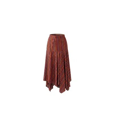 Collected Xx Women's Black / Red Multi-panel Dhoti Skirt