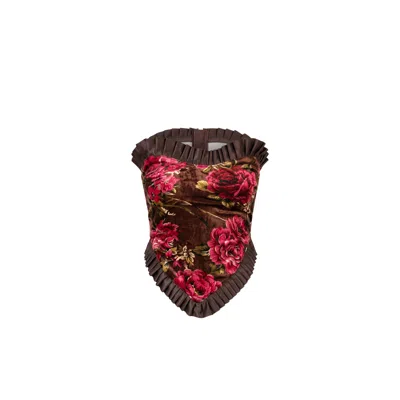Collected Xx Women's Brown / Pink Dilbar Heart Top In Multi