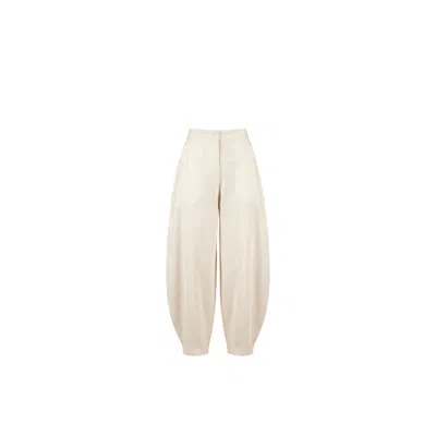 Collected Xx Women's White Neelum Barrel Fit Pants