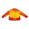 Collected Xx Women's Yellow / Orange / Red Mango Double Button Down Shirt In Yellow/orange/red