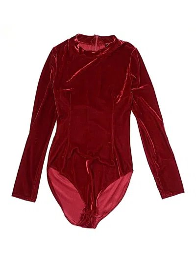 Pre-owned Collectif Bodysuit In Burgundy