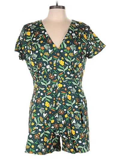 Pre-owned Collectif Romper In Green