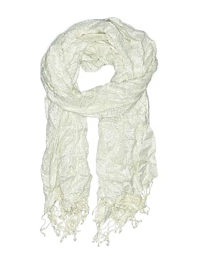 Pre-owned Collection 18 Scarf In White