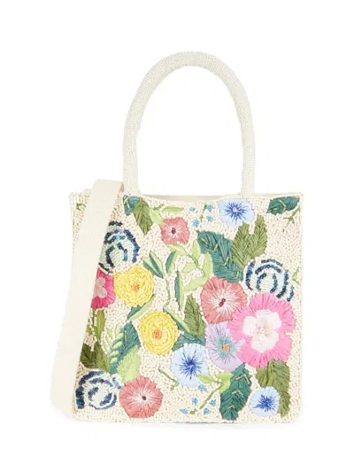 Collection 18 Women's Floral Beaded Tote