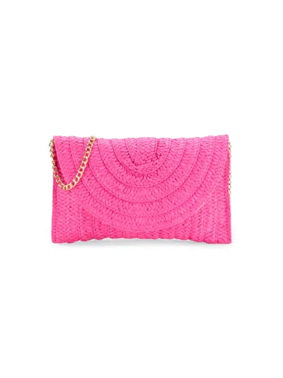 Collection 18 Women's Textured Clutch In Pink