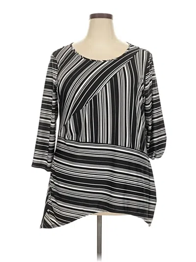 Pre-owned Collection 3/4 Sleeve Blouse In Black