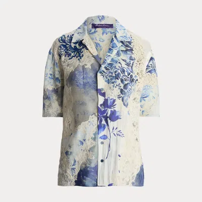 Collection Aislyng Patchwork Camp Shirt In Blue