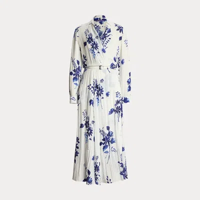 Collection Aniyah Floral Textured Day Dress In White