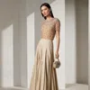 Collection Aubrie Cotton Skirt In Neutral