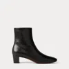 Collection Brylee Burnished Calfskin Bootie In Black