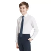 Collection By Michael Strahan Big Kid Boys Long Sleeve Spread Collar Shirt + Tie Set In White