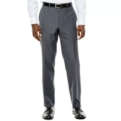 Collection By Michael Strahan Gray Weave Flat-front Suit Pants - Classic Fit