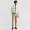 Collection By Michael Strahan Mens Modern Fit Dress Flat Front Pant In White