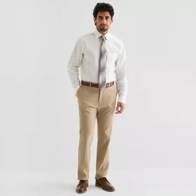 Collection By Michael Strahan Mens Modern Fit Dress Flat Front Pant In White