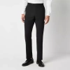 Collection By Michael Strahan Mens Windowpane Modern Fit Flat Front Suit Pant In Black