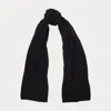 Collection Cable Cashmere Scarf In Black