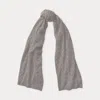 Collection Cable Cashmere Scarf In Gray