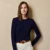 Collection Cable-knit Cashmere Jumper In Blue