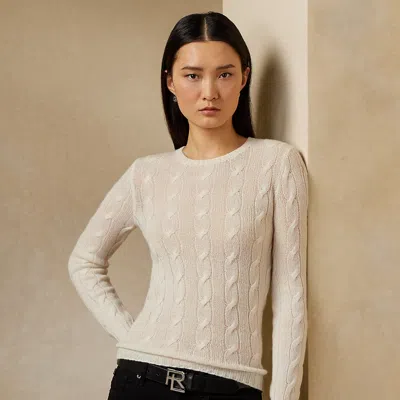 Collection Cable-knit Cashmere Jumper In Neutral