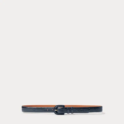 Collection Caiman Buckle Belt In Black