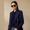 Collection Camden Cashmere Jacket In Blue