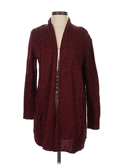 Pre-owned Collection Cardigan Sweater In Burgundy