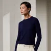 Collection Cashmere Crewneck Jumper In Blue