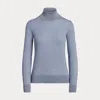 Collection Cashmere Roll Neck Jumper In Blue