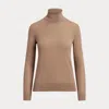 Collection Cashmere Roll Neck Jumper In Brown