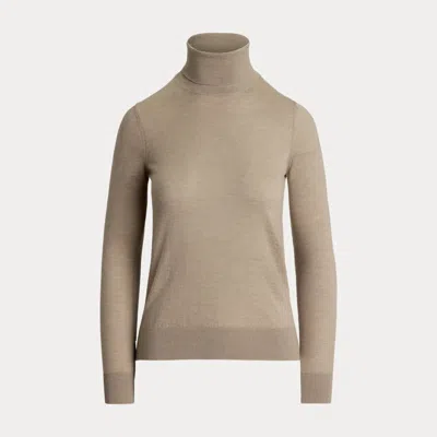 Collection Cashmere Roll Neck Jumper In Brown
