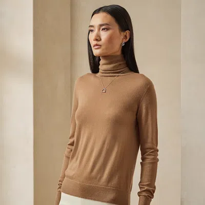 Collection Cashmere Turtleneck In Brown