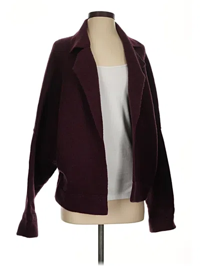 Pre-owned Collection Coat In Burgundy