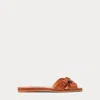 Collection Eadith Welington Burnished Sandal In Brown