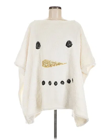 Pre-owned Collection Eighteen Poncho In Ivory