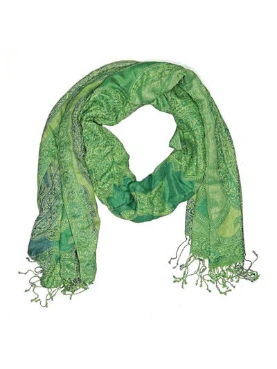 Pre-owned Collection Eighteen Scarf In Green