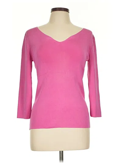 Pre-owned Collection Fifty Nine Silk Pullover Sweater In Pink