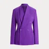 Collection Gregory Silk Gabardine Jacket In Purple