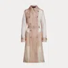 Collection Jayne Washed Organza Trench Coat In Pink