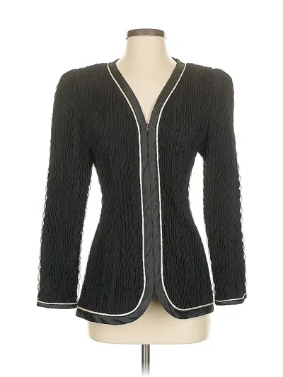Pre-owned Collection Jeanne Marc Blazer Jacket In Black