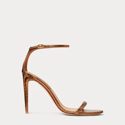 Collection Krystina Foiled Ayers Sandal In Brown